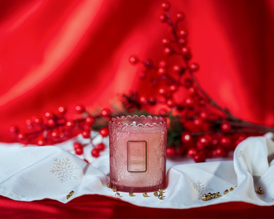 Vintage pembe kokulu mum